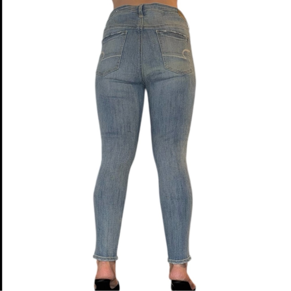American Eagle Light Blue Super Super Stretch Ski… - image 2